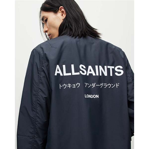 Allsaints Australia Mens Zito Underground Jacket Ink Blue AU20-819